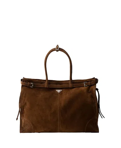 Prada Suede Tote Bag