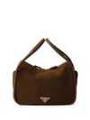 Prada Handtasche Aus Wildleder In ブラウン