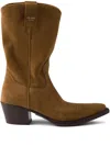 Prada Brown Suede Boots In Brown