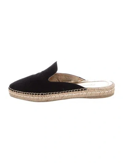Pre-owned Prada Suede Whipstitch Trim Espadrilles