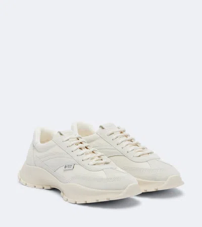 Prada Mesh Fabric And Suede Sneakers In Multi
