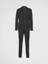 Prada Suit Men  In Black