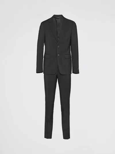 Prada Suit Men  In Black