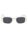Prada White Rectangular Sunglasses
