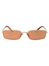 Prada Pr A60s Gold Sunglasses