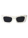 Prada Matte White Marble Sunglasses