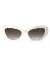 Prada White Acetate Sunglasses In White