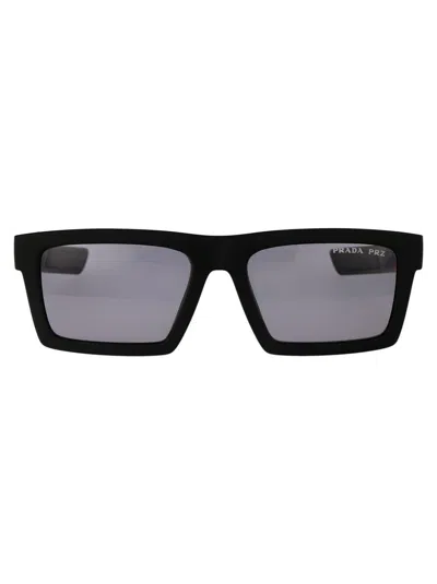 Prada Linea Rossa Matte Black Nylon Sunglasses