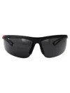 Prada Eyewear Rectangular Frame Sunglasses In Black