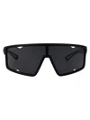 Prada Linea Rossa Matte Black Injectate Sunglasses In Black