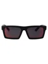 Prada Linea Rossa Matte Black Injectate Sunglasses In Black