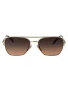 Prada Eyewear Pilot Frame Sunglasses In Gray