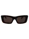 Prada Tortoise Acetate Sunglasses In Black