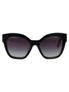 Prada Black Acetate Sunglasses In Black