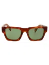 Prada Cognac Tortoise Acetate Sunglasses In Brown