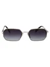 Prada Silver Metal Sunglasses In Gray