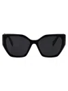Prada Black Acetate Sunglasses In Black