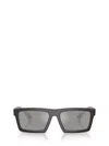 Prada Linea Rossa 55mm Rectangular Sunglasses In Black