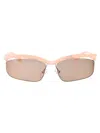 Prada Sculptural Oval Runway Sunglasses In 12s4i2 Opal Peach