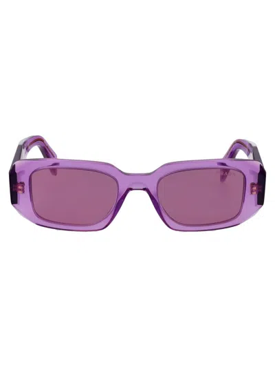Prada Sunglasses In 13r07q Transparent Amethyst