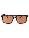 Prada Rectangular Frame Sunglasses In 14o07v Magma Tortoise