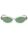 Prada Sunglasses In 14r20e Transparent Mint