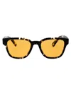 Prada Logo Sunglasses In 16o20c Havana Black/yellow