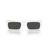 Prada Lettering Rectangular Women's Sunglasses, Pr A07s In 17k08z