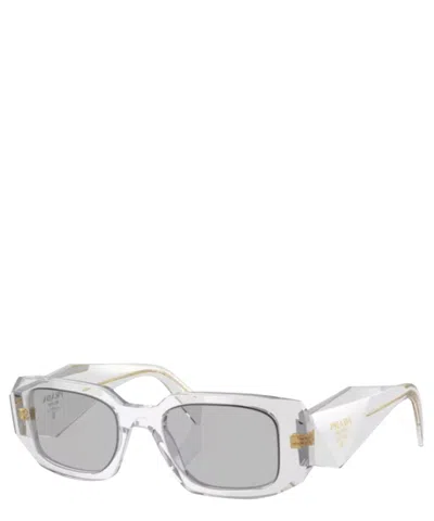 Prada Symbole Rectangular Women's Sunglasses, Pr 17ws In Grey