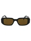 Prada Squared Sunglasses 0 Pr 17 Ws 19 D01 T In 19d01t Black/yellow Marble