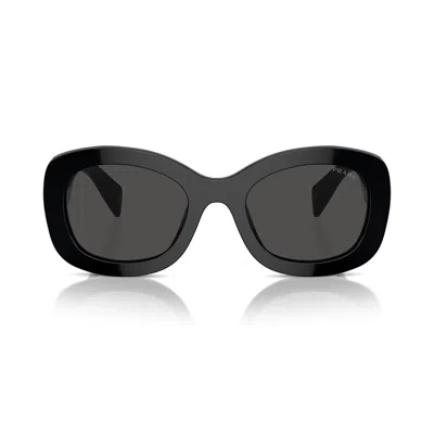 Prada Womens Black Pr A13s Butterfly-frame Acetate Sunglasses