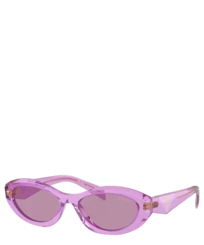 Prada Oval-frame Sunglasses In Purple