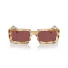 Prada Logo-print Rectangle-frame Sunglasses