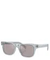 Prada Logo-engraved Square-frame Sunglasses In Crl