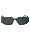 Prada Marble Black Acetate Sunglasses In Black