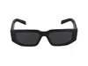 Prada Eyewear Rectangular-frame Sunglasses In Black