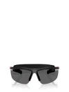 Prada Eyewear Rectangular Frame Sunglasses In Black