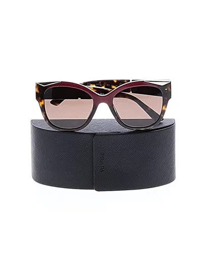 Pre-owned Prada Sunglasses In Burgundy