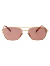 Prada 0pr A50s Sunglasses In Gold
