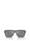 Prada Linea Rossa 56mm Square Sunglasses In Grey Metal
