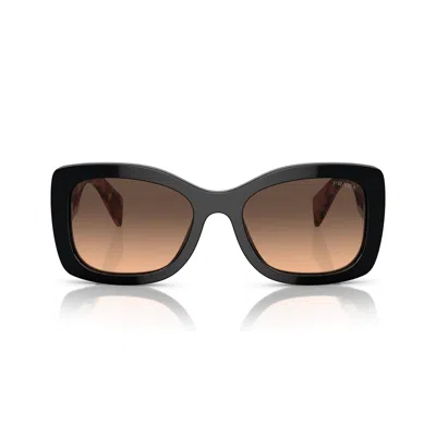 Prada Womens Purple Pr A08s Oval-frame Acetate Sunglasses