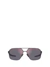 Prada Square-frame Sunglasses In Matte Black