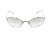 Prada Oval-frame Sunglasses In Metallic