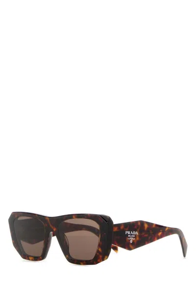 Prada Brown Logo Sunglasses