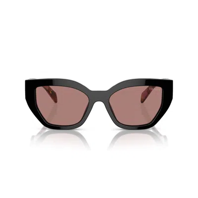 Prada Sunglasses In Nero/marrone