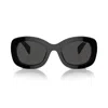Prada Womens Black Pr A13s Butterfly-frame Acetate Sunglasses In Nero/nero