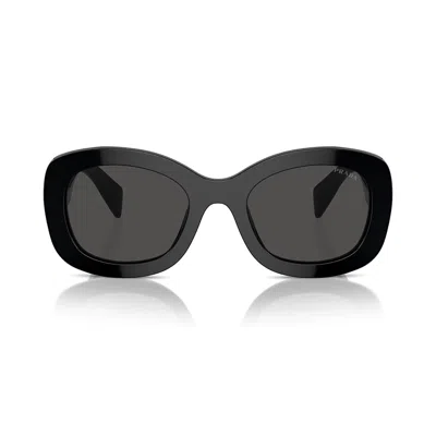 Prada Womens Black Pr A13s Butterfly-frame Acetate Sunglasses