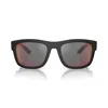 Prada Ps 01zs Square-frame Sunglasses In Nero/rosso Specchiato