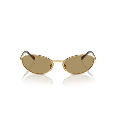 Prada Sunglasses In Oro/verde