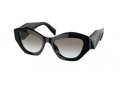 Pre-owned Prada Sunglasses Pr 07ys 1ab0a7 Black Gray Woman
